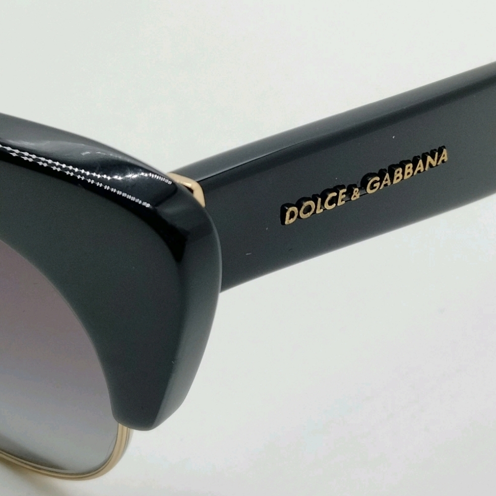 Dolce & Gabbana Black and Gold Sunglasses - Picture 7 of 10